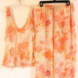 Floral Print Pajama Set